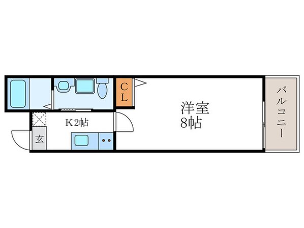 フラッティ千本上立売の物件間取画像